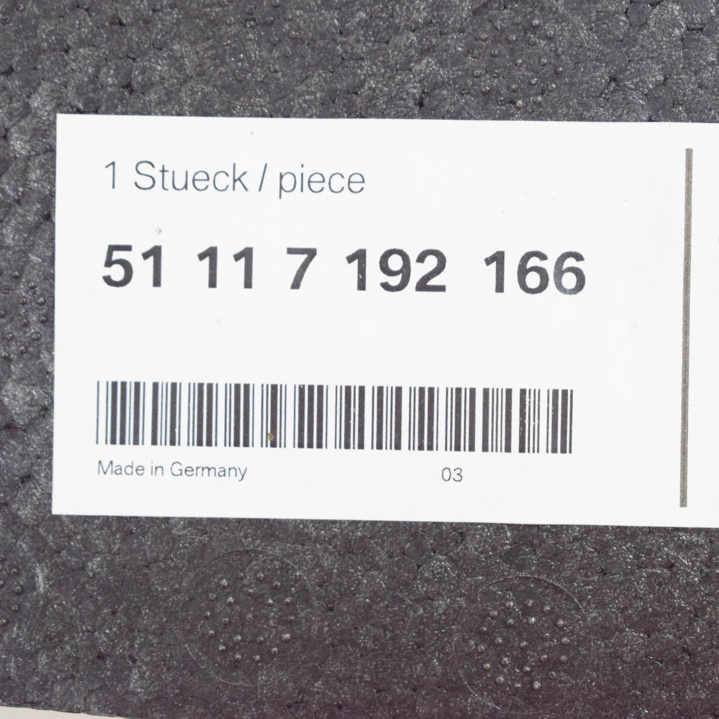 NEW BMW Z4 ROADSTER E89 FRONT BUMPER SHOCK ABSORBER 7192166 51117192166 ORIGINAL
