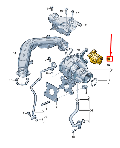 new vw golf cd mk8 servomotor repair kit 05e198725a original