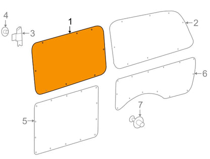 NEW MB VITO BOX W447 LEFT SIDE UPPER PANEL TRIM A4476902701 ORIGINAL