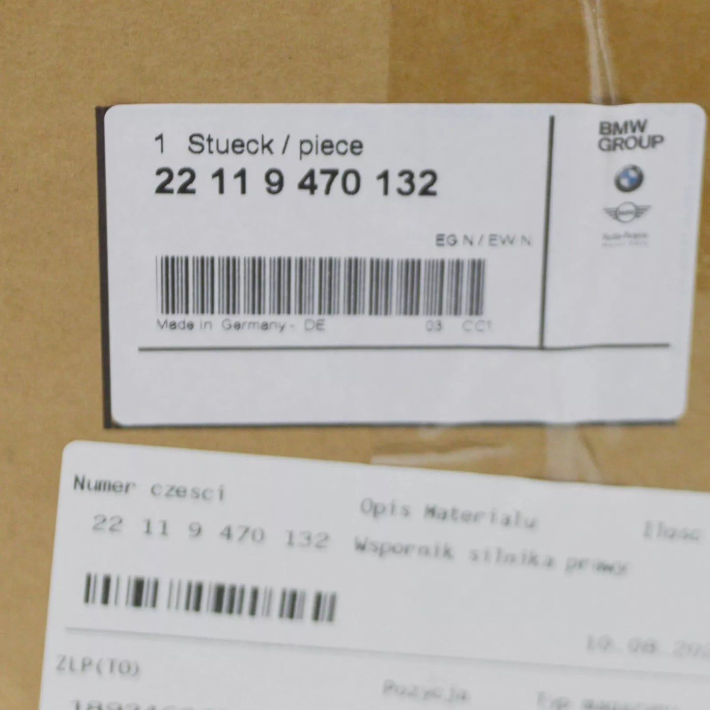 NEW BMW 4 COUPE G22 ENGINE RIGHT SIDE BRACKET 22119470132 ORIGINAL