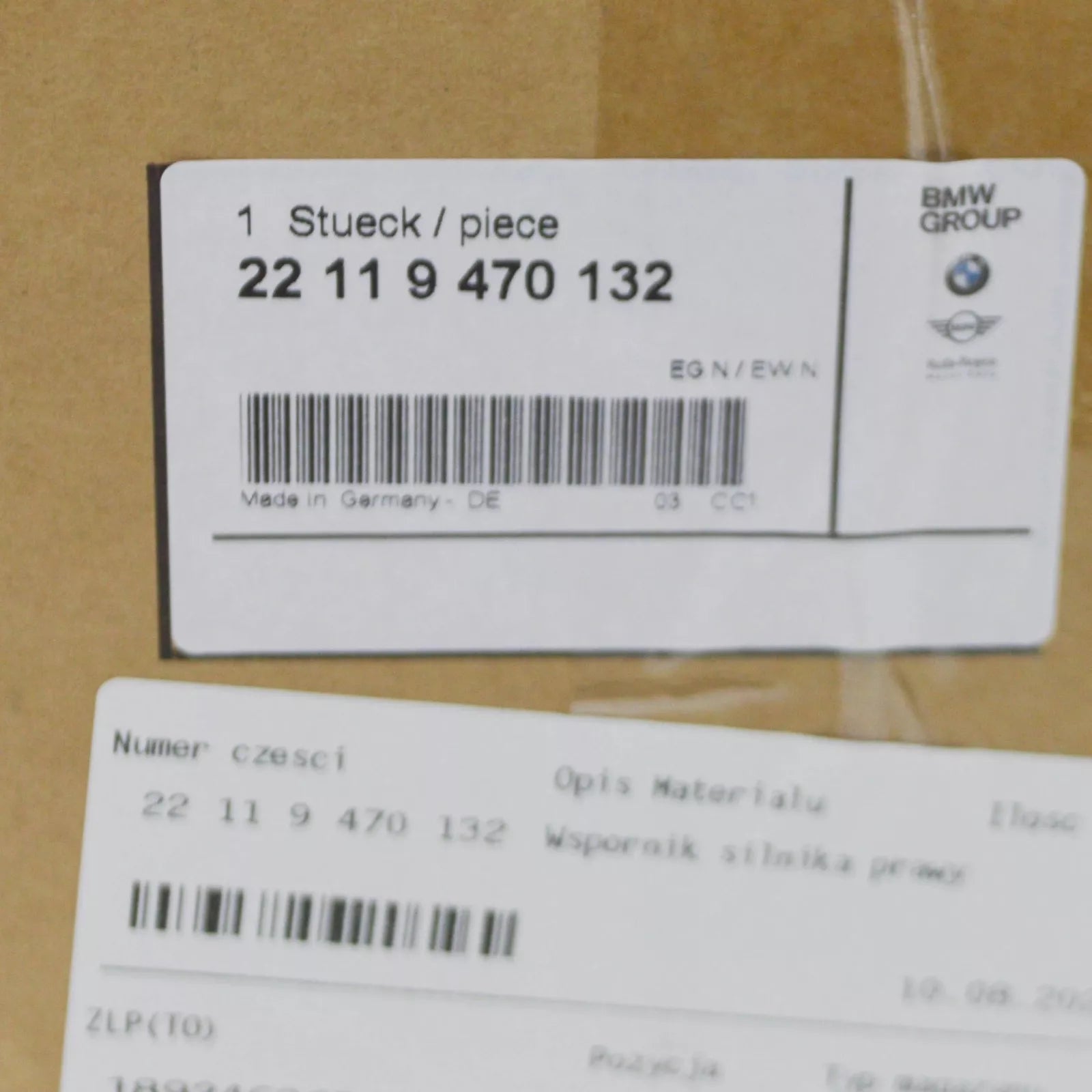 NEW BMW 4 COUPE G22 ENGINE RIGHT SIDE BRACKET 22119470132 ORIGINAL