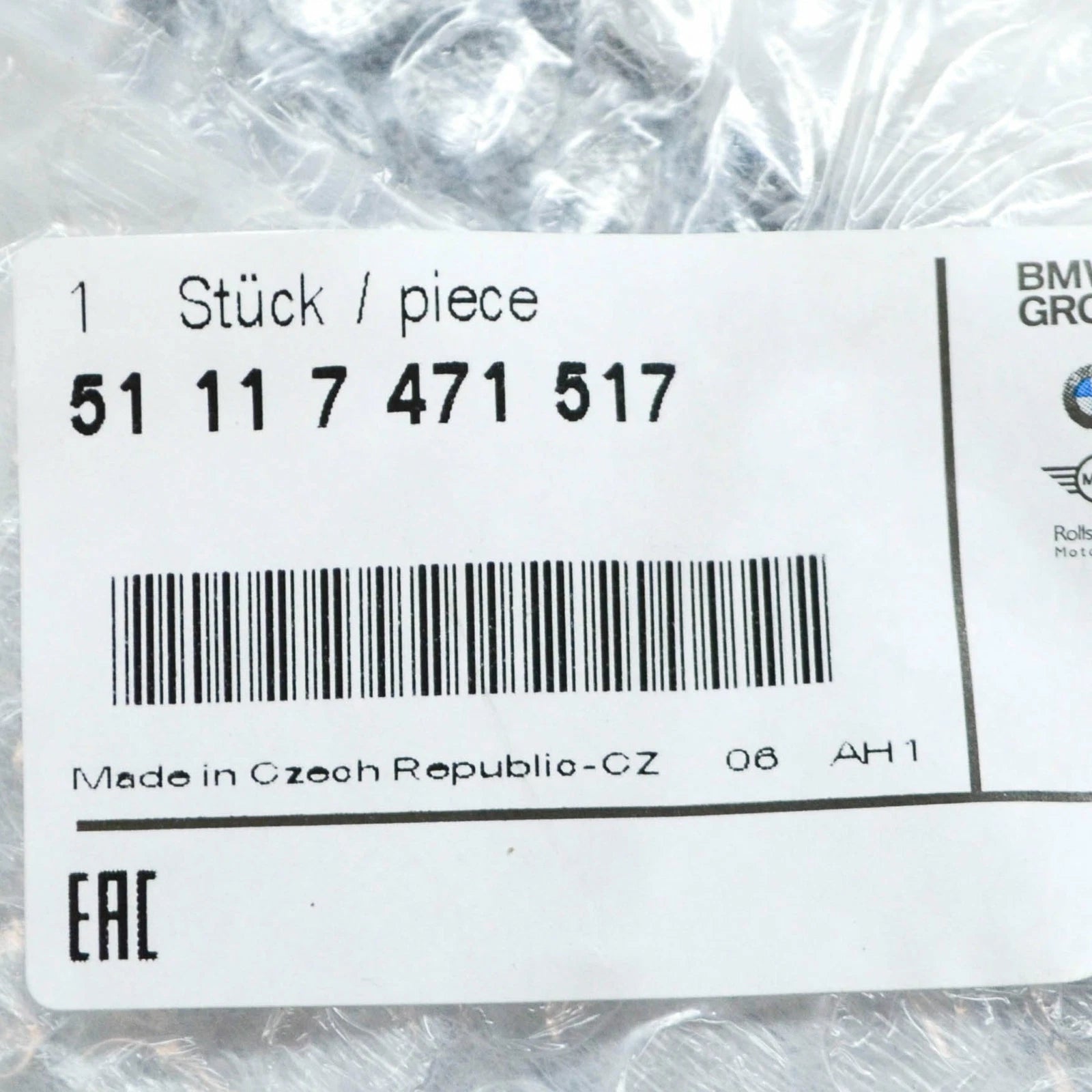 NEW BMW 3 G20 FRONT BUMPER LOWER AIR INLET FINISHER LEFT 51117471517 ORIGINAL