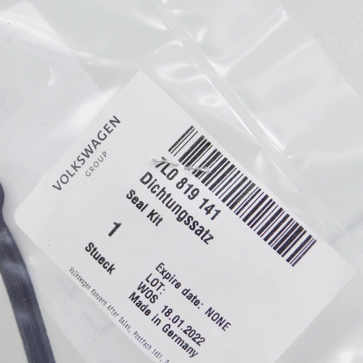 NEW AUDI Q7 4L AUXILIARY HEATER GASKET SET 7L0819141 ORIGINAL