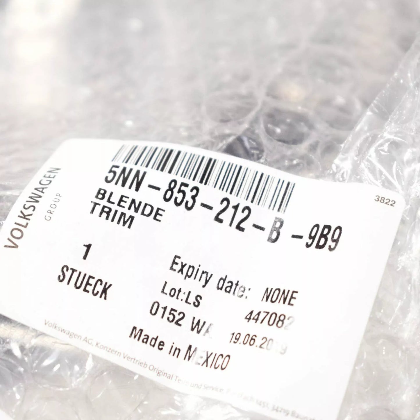 NEW VW TIGUAN 5N MK2 FRONT RIGHT FOG LIGHT BEZEL TRIM 5NN853212B9B9