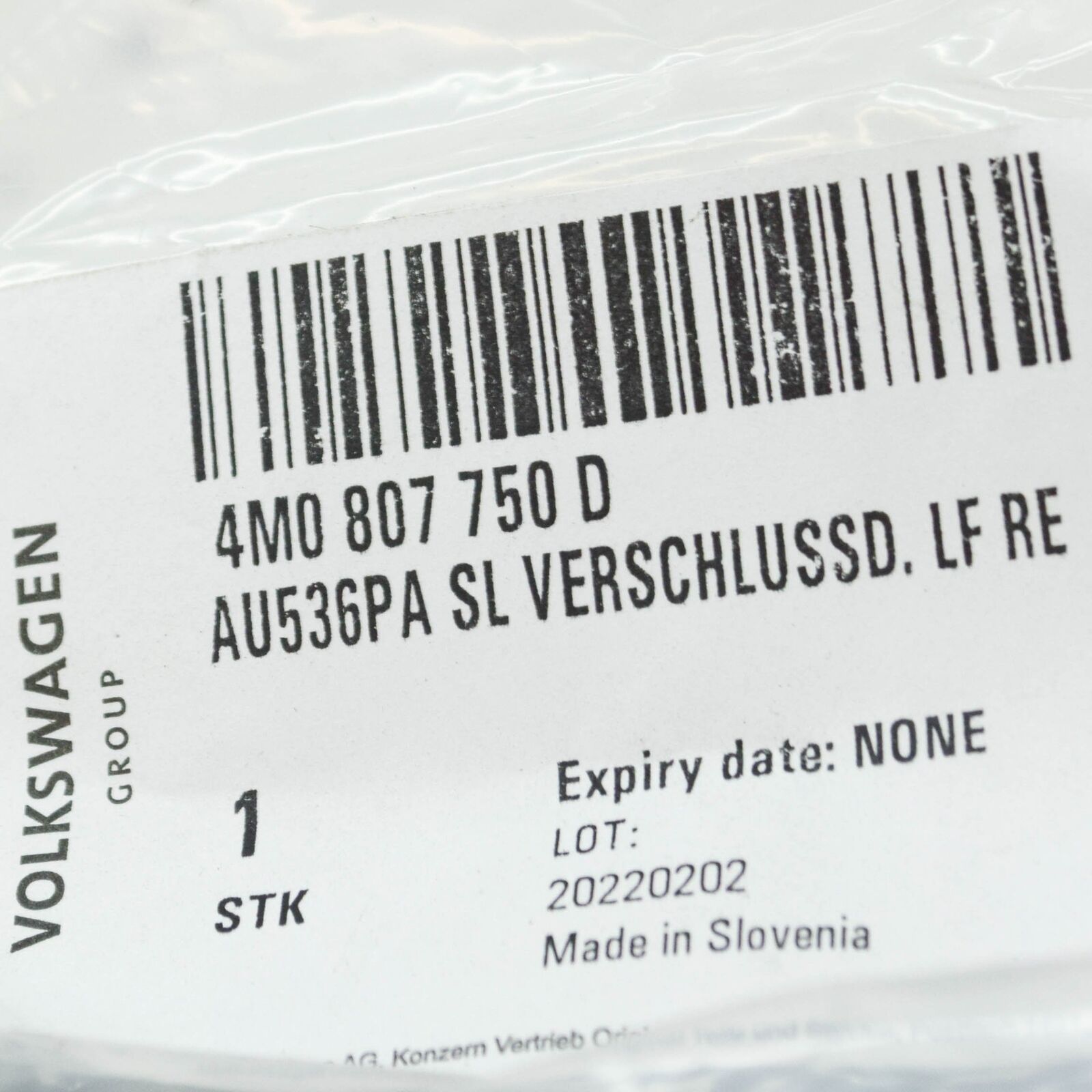 NEW AUDI Q7 4M FRONT RIGHT BUMPER END CAP 4M0807750D ORIGINAL