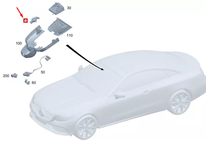 NEW MERCEDES-BENZ GLE W167 RAIN AND LIGHT SENSOR A2479008317 ORIGINAL