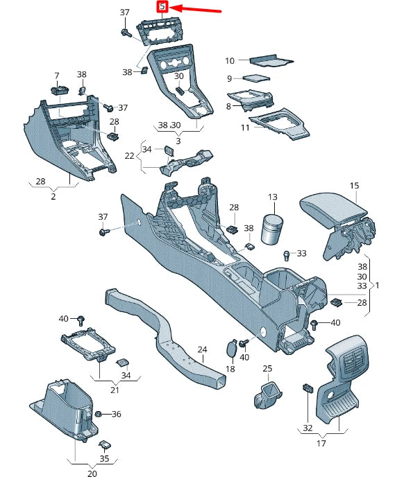 NEW VOLKSWAGEN T-ROC A11 PANEL CONTROL REINFORCEMENT LHD 2GA864224
