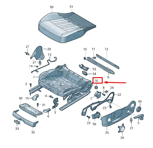 NEW AUDI A6 4A C8 FRONT RIGHT SEAT SPINDLE COVER 4N08810884PK