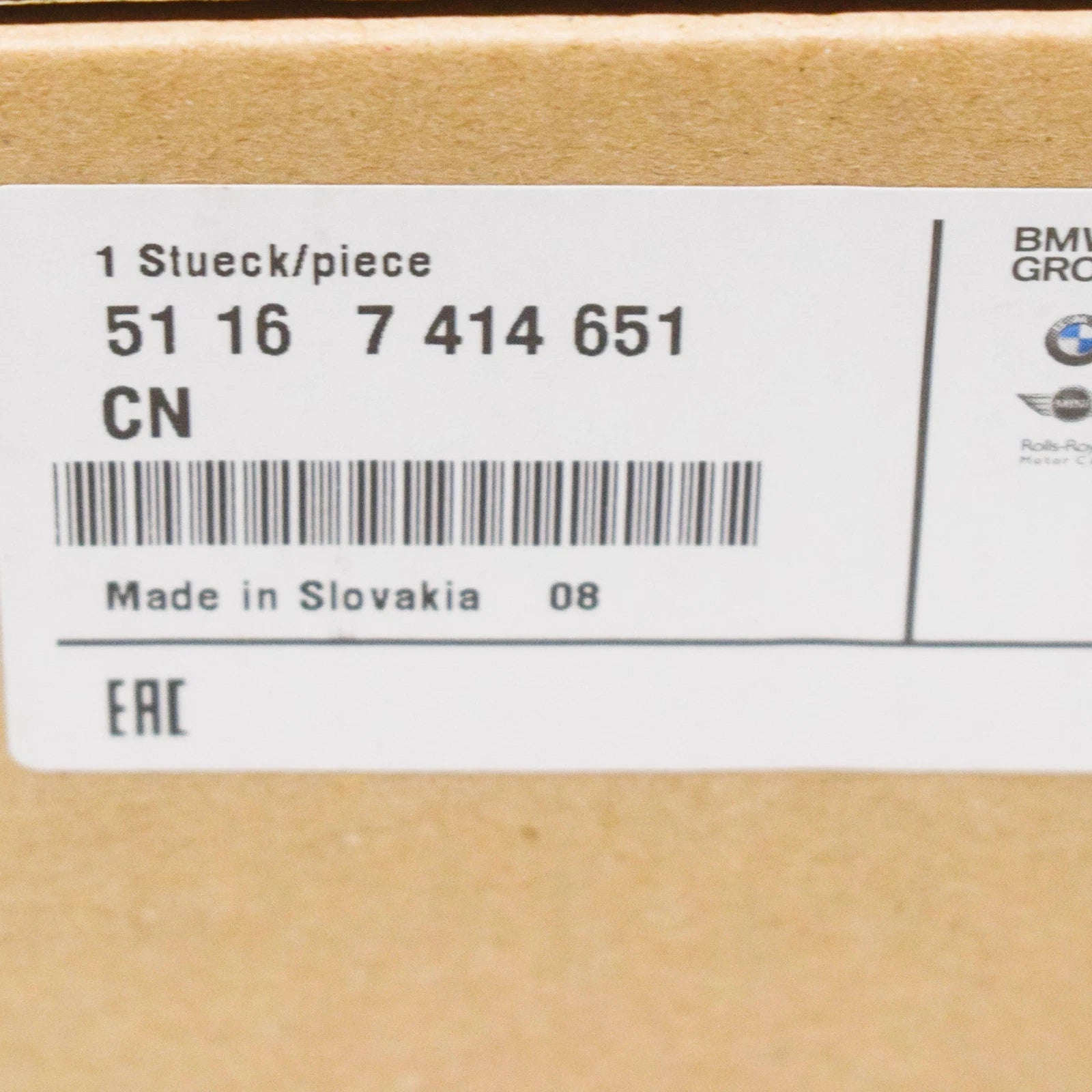 NEW BMW 7 G11 LEFT WING MIRROR TURN INDICATOR LIGHT 51167414651 2016 ORIGINAL