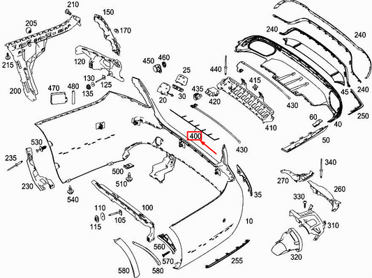 new mercedes-benz e w213 rear parking aid wiring harness a2135406503 original