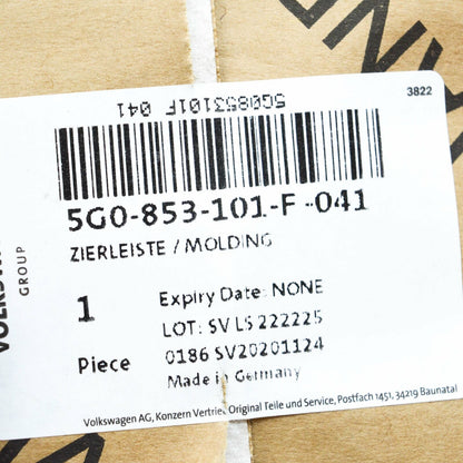 NEW VOLKSWAGEN GOLF MK7 FRONT BUMPER LEFT SIDE GRILLE TRIM 5G0853101F041