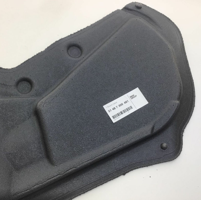 new bmw 1 f20 front left door sound insulation foam 51487309481 original