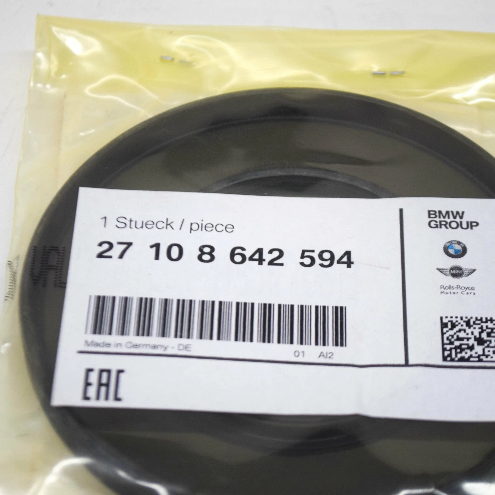 NEW BMW 3 G20 ENGINE SHAFT SEAL 49.6X90 X7.7 27108642594 ORIGINAL