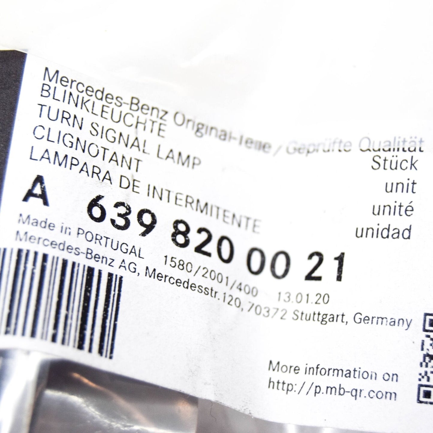 NEW MB VITO W639 FRONT LATERAL DIRECTION INDICATOR A6398200021 ORIGINAL