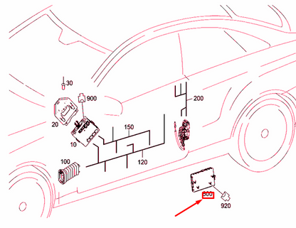 NEW MB E C207 REAR SIDE WINDOW REGULATOR CONTROL UNIT A2079004400 ORIGINAL