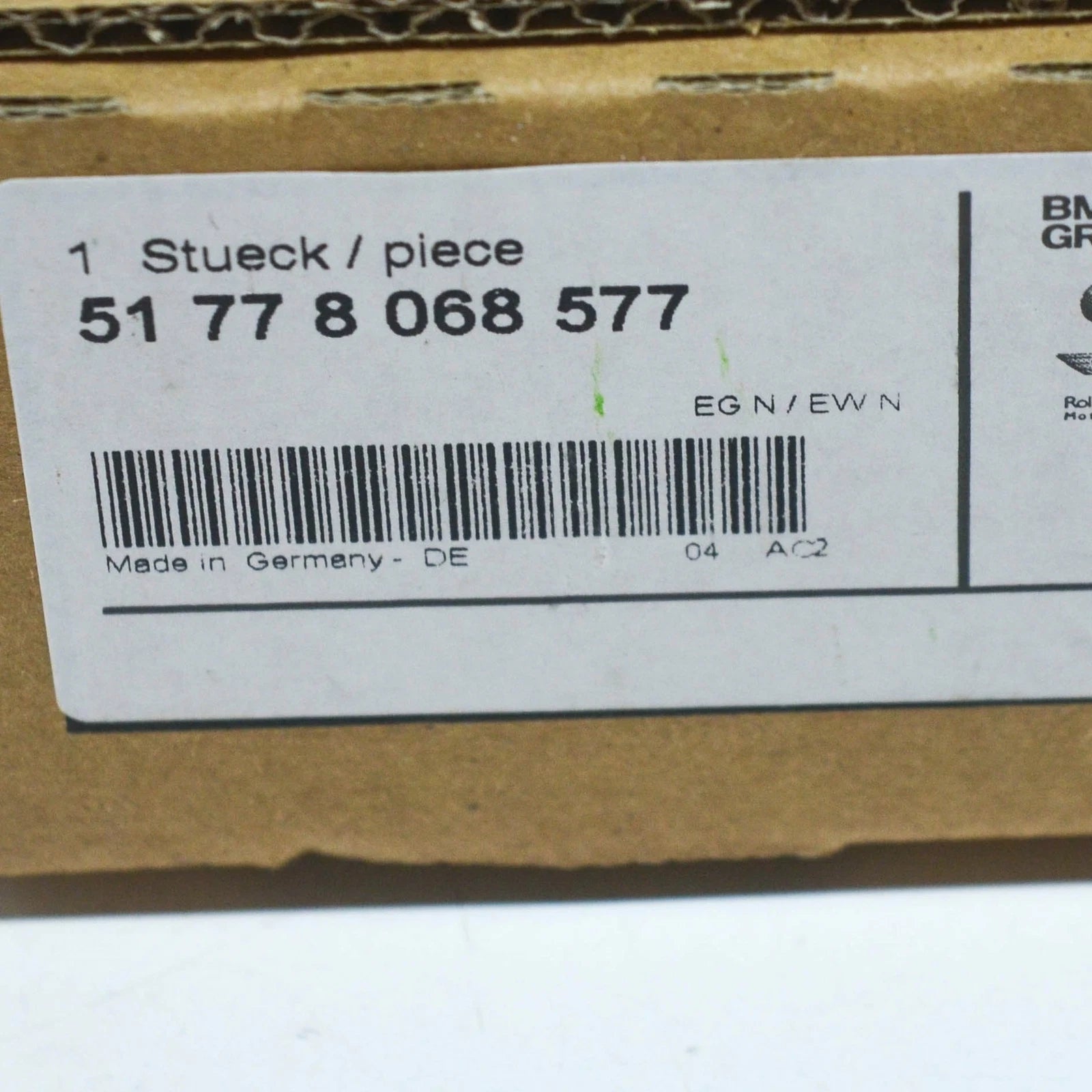 NEW BMW 6 GRAN TURISMO G32 M FRONT LEFT SIDE AIR DUCT 51778068577 ORIGINAL