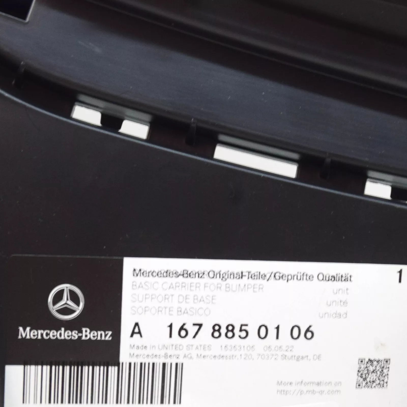 NEW MERCEDES-BENZ GLS X167 FRONT LEFT BUMPER BRACKET A1678850106 ORIGINAL