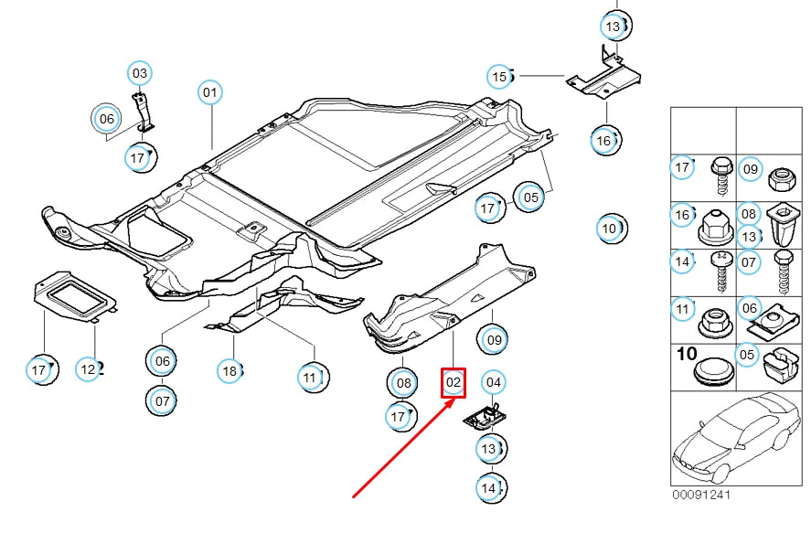 NEW BMW Z3 E36 FUEL FILTER COVER 51718398550 ORIGINAL