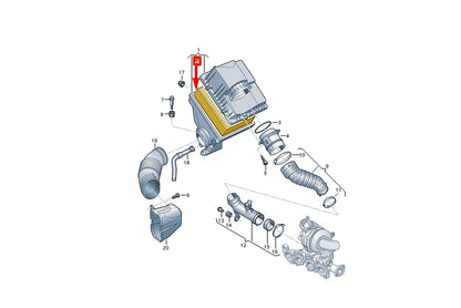 NEW VOLKSWAGEN CRAFTER FURGON SY AIR FILTER 2N0129620 ORIGINAL
