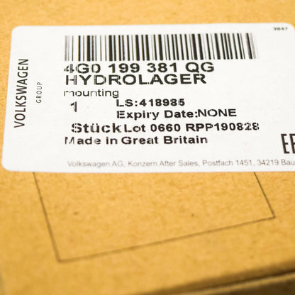 NEW AUDI A6 4G C7 RIGHT MOTOR MOUNT 4G0199381QG ORIGINAL