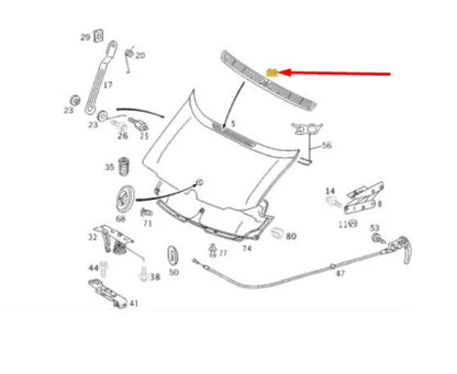 NEW MERCEDES-BENZ SPRINTER 903 ENGINE HOOD GRILLE RHD A9018300818
