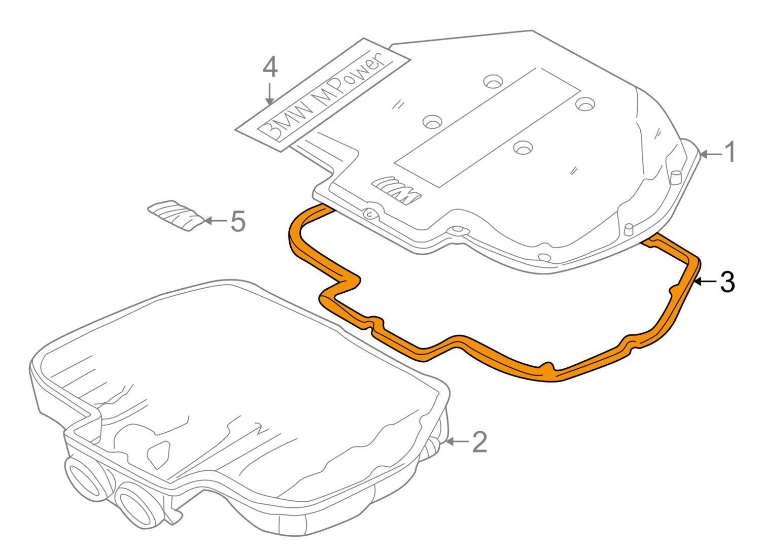 NEW BMW 5 E39 M5 INTAKE MANIFOLD GASKET 11611406657 1406657 ORIGINAL