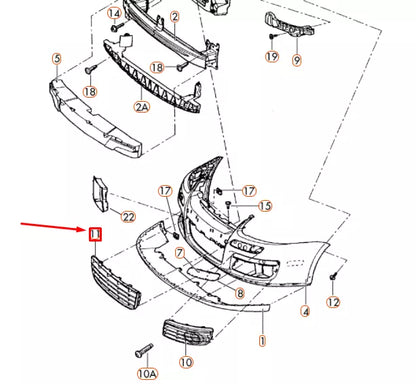 NEW VOLKSWAGEN JETTA A5 FRONT BUMPER CENTER VENT GRILLE 1K0853677B9B9