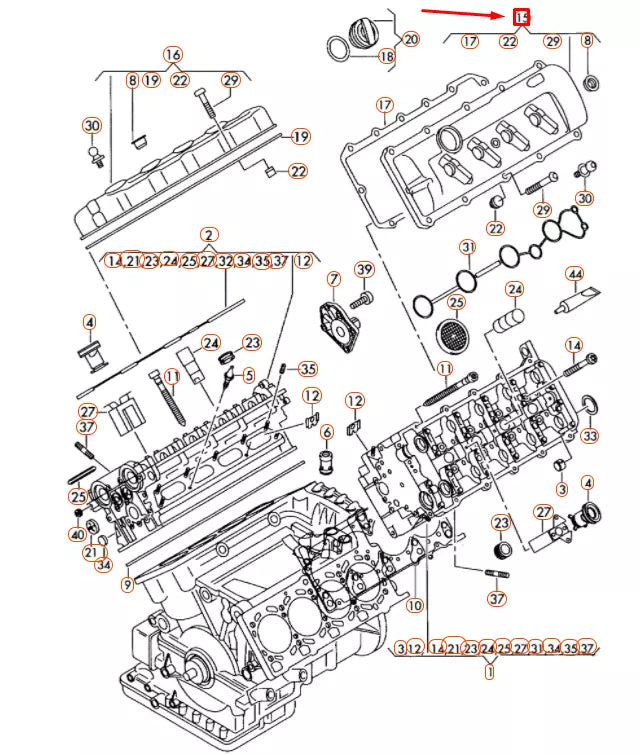 NEW AUDI A4 B7 LEFT CYLINDER HEAD COVER WITH GASKET 079103471AC ORIGINAL