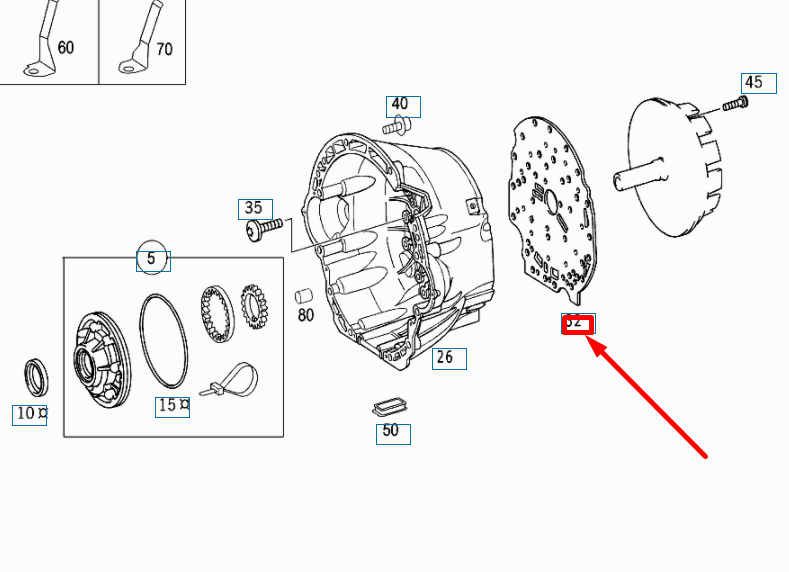 NEW MERCEDES-BENZ CL C215 OIL PUMP INTERMEDIATE PLATE A1402774214 ORIGINAL