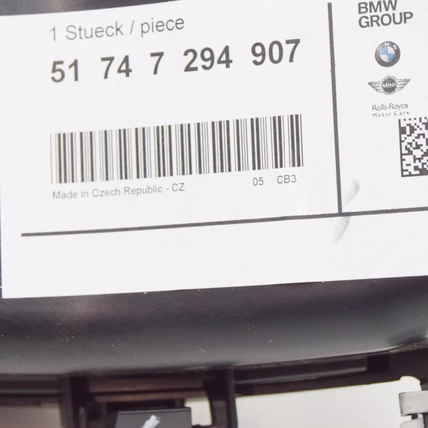 NEW BMW 3 GT F34 LEFT BRAKE AIR DUCT 51747294907 7294907 2016 ORIGINAL