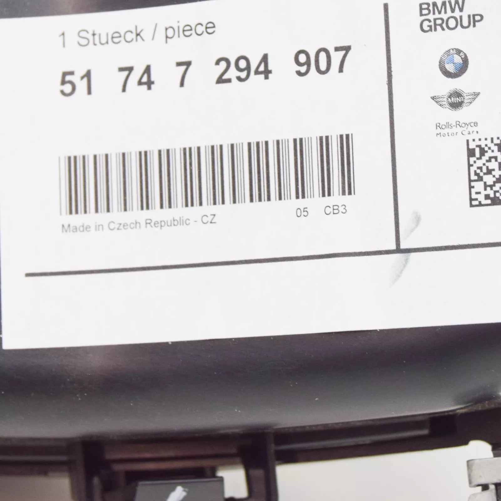 NEW BMW 3 GT F34 LEFT BRAKE AIR DUCT 51747294907 7294907 2016 ORIGINAL