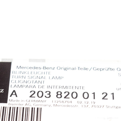 NEW MERCEDES BENZ C W203 LEFT WING MIRROR TURN SIGNAL A2038200121 ORIGINAL