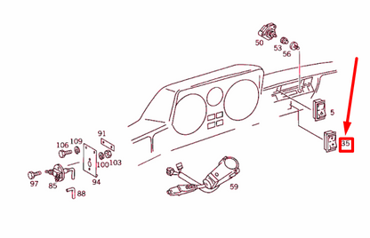 NEW MERCEDES-BENZ G W463 LIGHTING SWITCH A0018202210 ORIGINAL