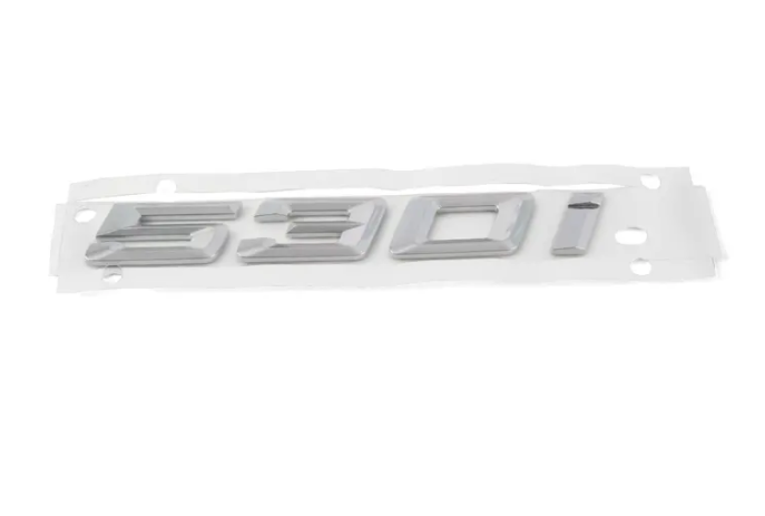 new bmw 5 g30 rear tailgate bootlid badge label 530i 51147418521 original