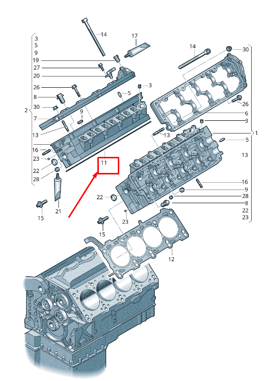 new audi q7 4l cylinder head gasket 057103383jd original