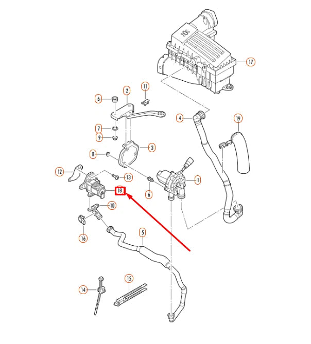 NEW VOLKSWAGEN BEETLE A5 SECONDARY AIR PUMP COMBI VALVE 06J131097D ORIGINAL