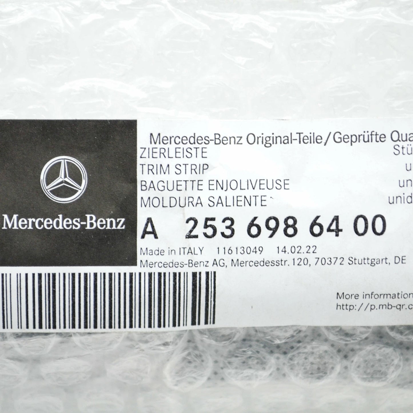 NEW MERCEDES-BENZ GLC COUPE C253 RIGHT SISE MEMBER MOLDING A2536986400