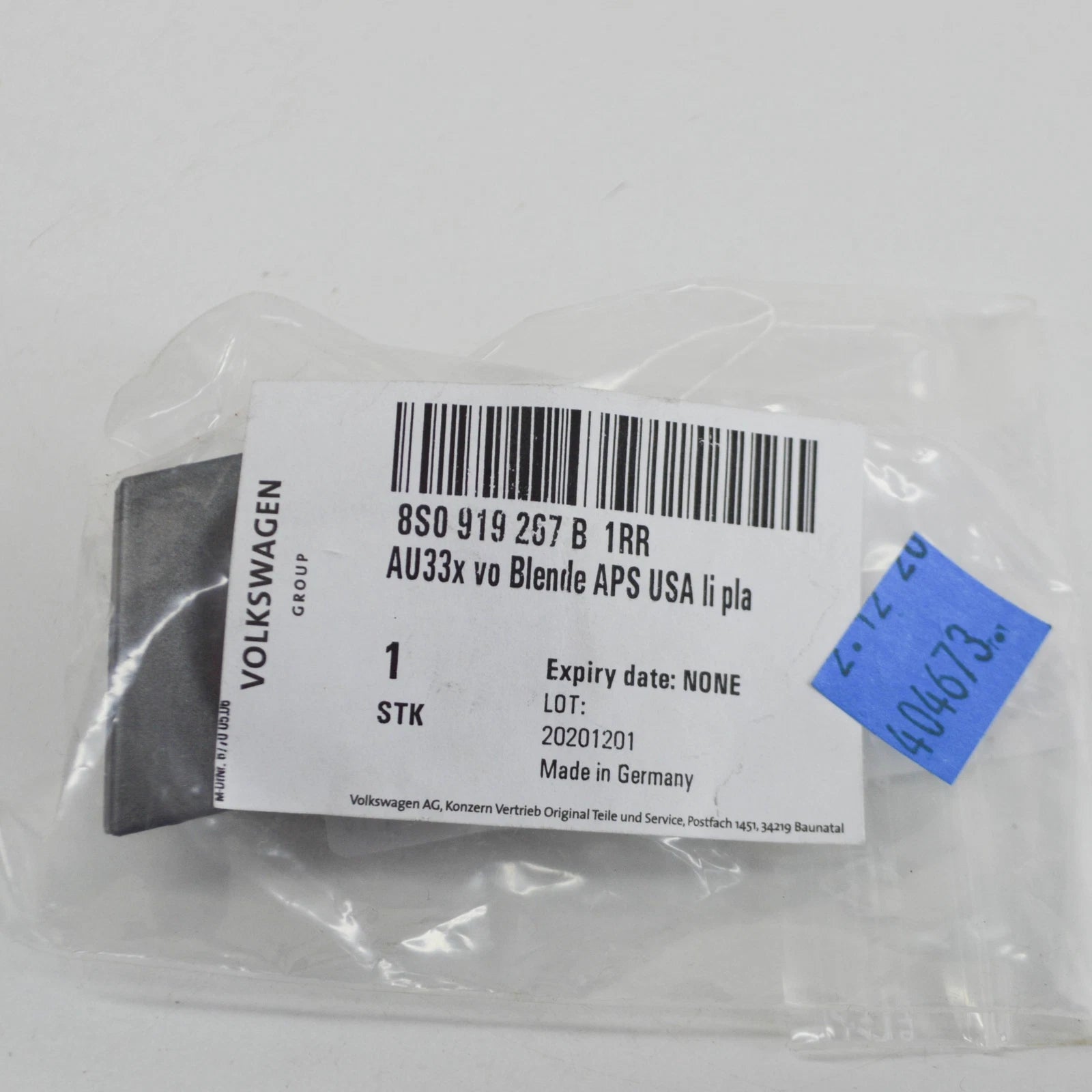 NEW AUDI TT MK3 FRONT PDC SENSOR SURROUND FRAME 8S0919267B1RR 2015 ORIGINAL