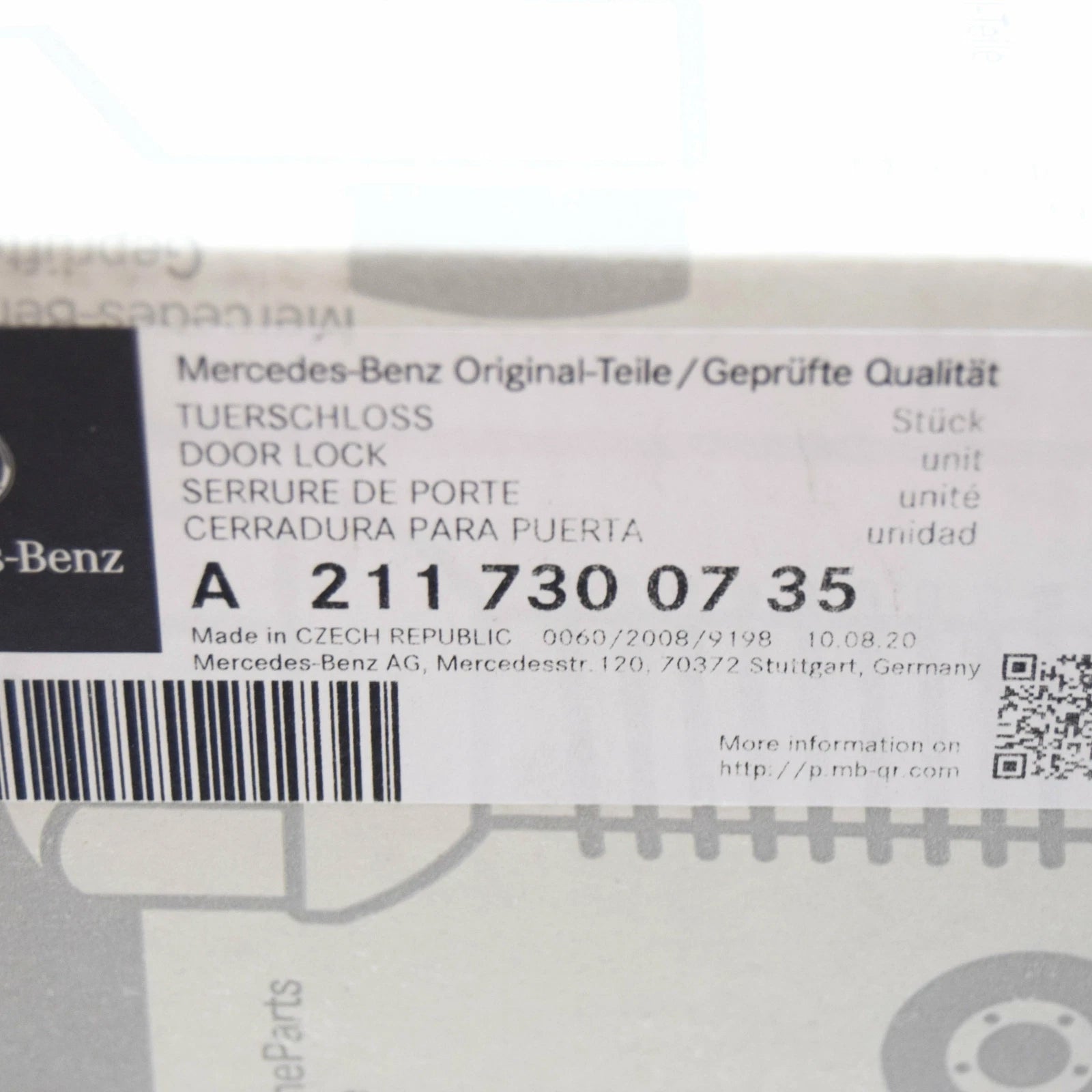 NEW MERCEDES-BENZ E-CLASS W211 REAR LEFT DOOR LOCK A2117300735