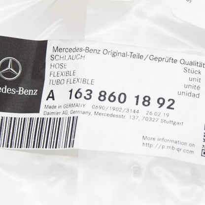 NEW MERCEDES BENZ ML W163 HEADLAMP WASHER HOSE LINE PIPE A1638601892 ORIGINAL