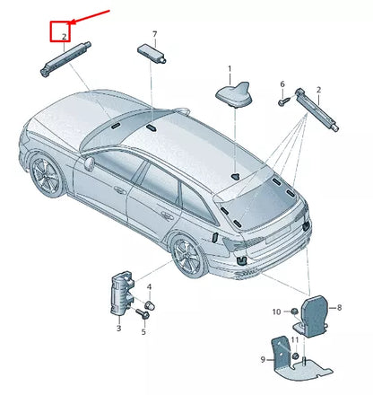 NEW AUDI A6 4A C8 ANTENNA AMPLIFIER 4K9035225Q