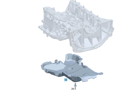 NEW MERCEDES-BENZ CLA COUPE C117 ENGINE SOUNDPROOFING A2822261200 ORIGINAL