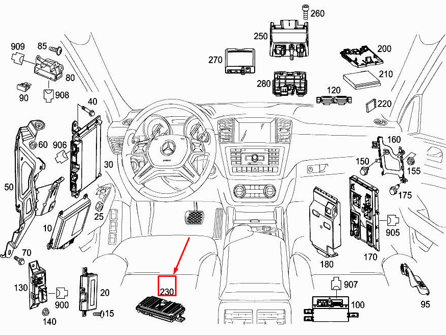 new mercedes-benz e cabrio a207 surround view control unit a2079007900 original