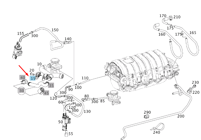 NEW MERCEDES-BENZ C W204 VACUUM SYSTEM PRESSURE SENSOR A0081530228 ORIGINAL