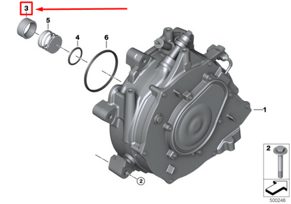 new bmw i01 starter motor generator sealing sleeve 8637786 12318637786 original