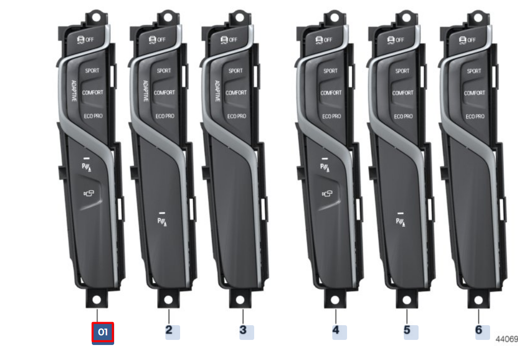 new bmw 5 g30 center console switch panel 61316993909 original