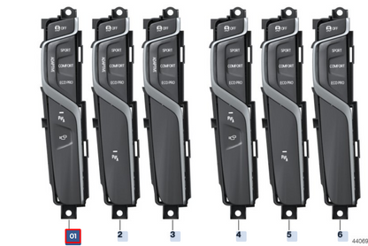 new bmw 5 g30 center console switch panel 61316993909 original