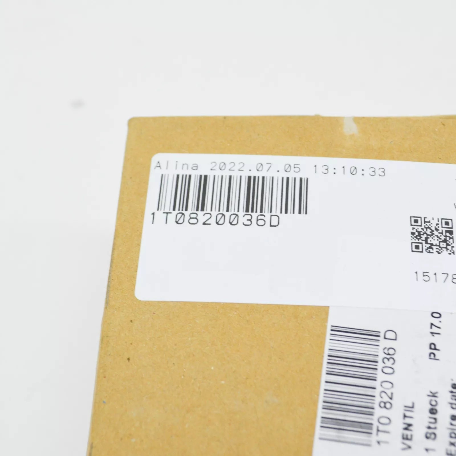 NEW AUDI A3 8V SOLENOID VALVE 1T0820036D ORIGINAL