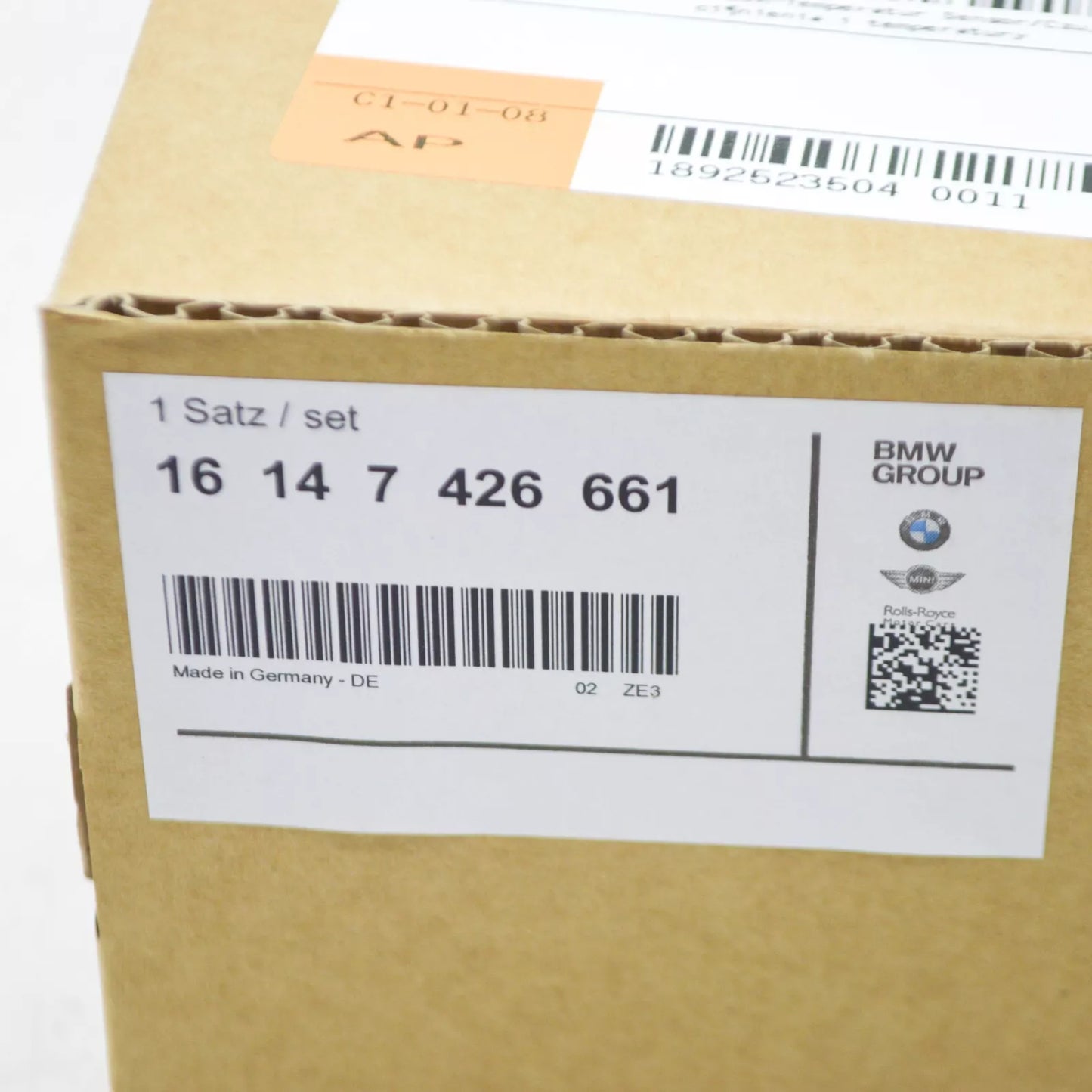 NEW BMW I3 I01 FUEL TEMPERATURE PRESSURE SENSOR 16147426661 ORIGINAL