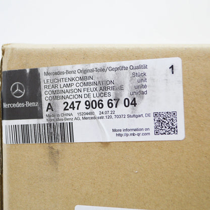 NEW MERCEDES-BENZ GLB X247 REAR LEFT OUTER TAILLIGHT A2479066704